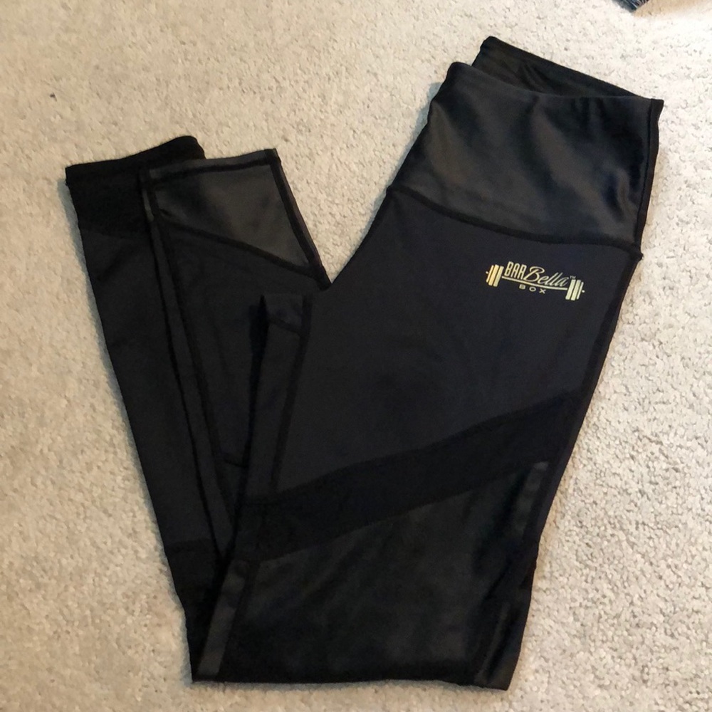 Barbella Chestee leggings with built in shin guard